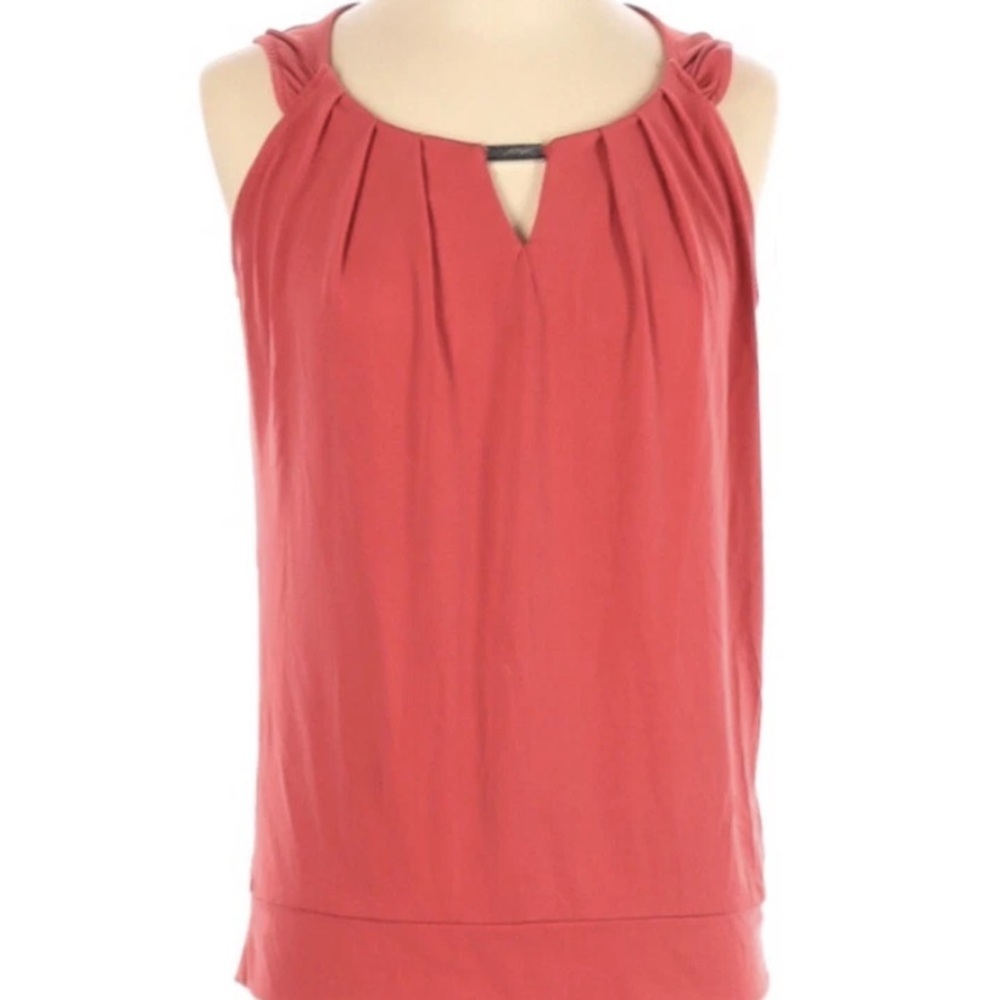 New York & Company Sleeveless Red Blouse